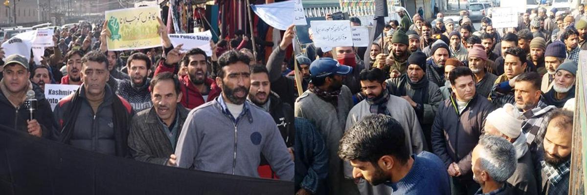 NC protests in Srinagar against Pulwama killings