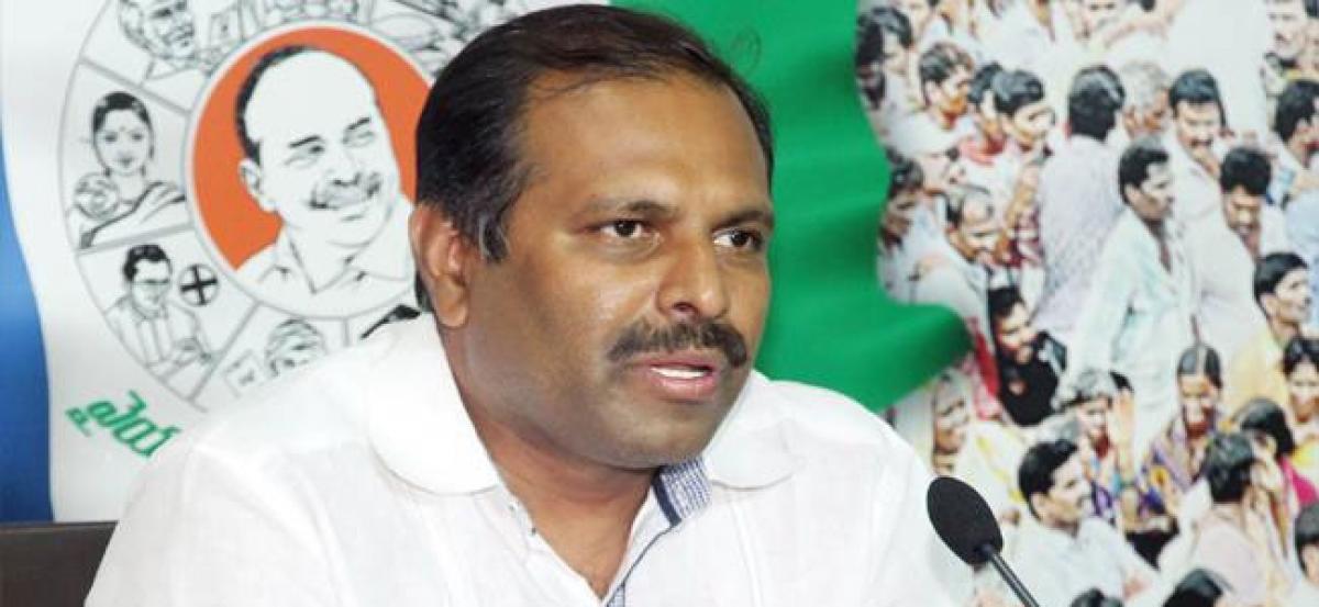 Srikanth Reddy says TDP is promoting corruption and violence