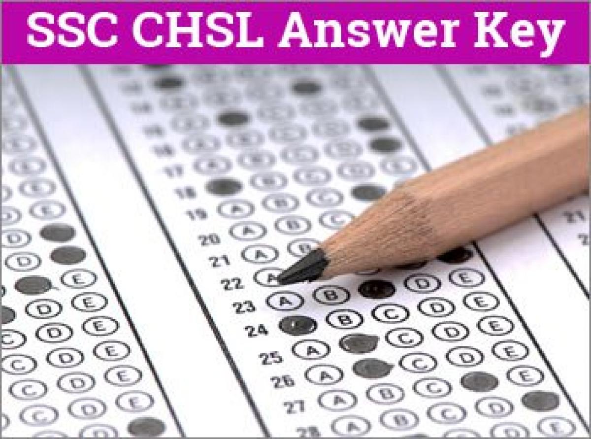 SSC CHSL 2018 Answer Key released
