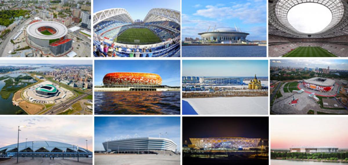 12 stadiums that will host matches at the World Cup 2018 in Russia