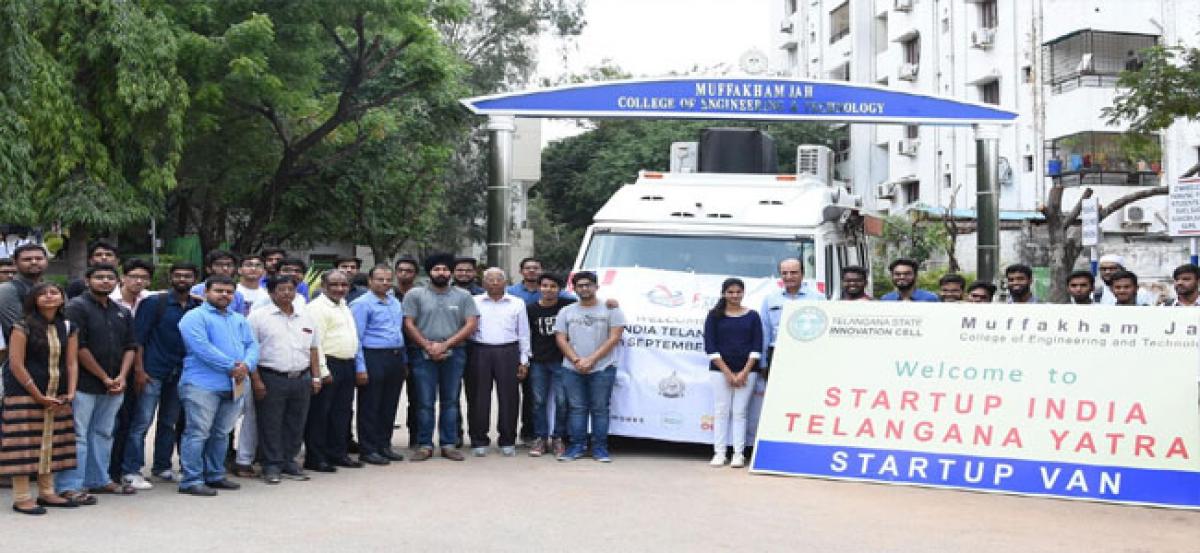 Startup van to promote entrepreneurship in engineering colleges