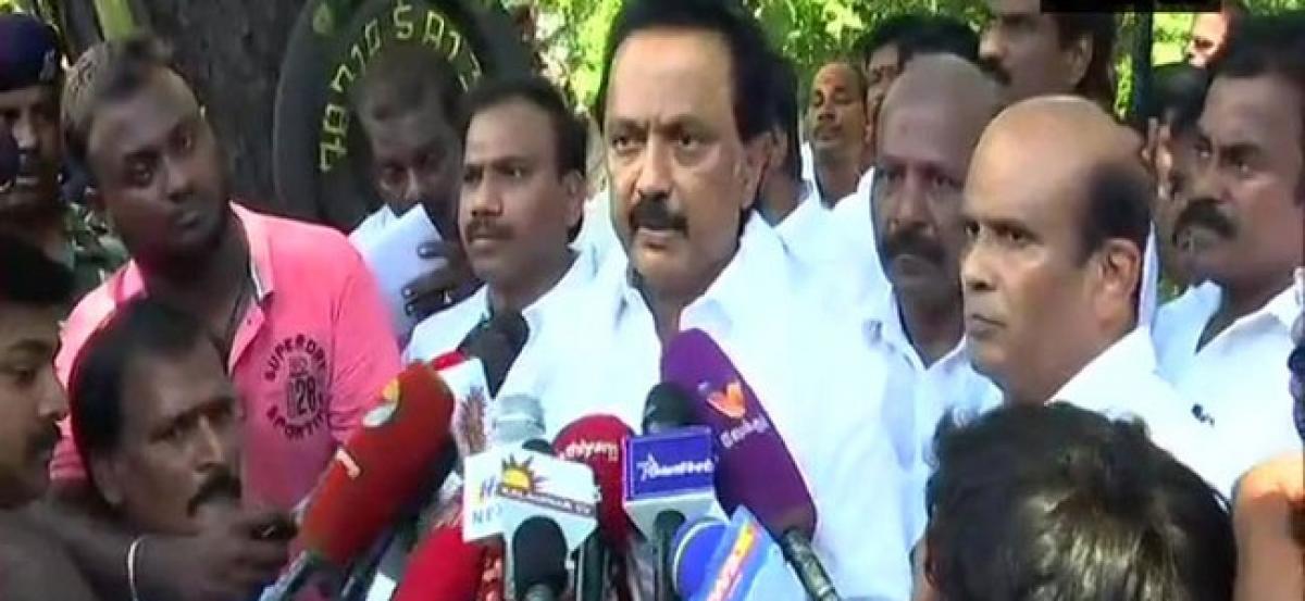 Stalin booked for protesting against TN Governor