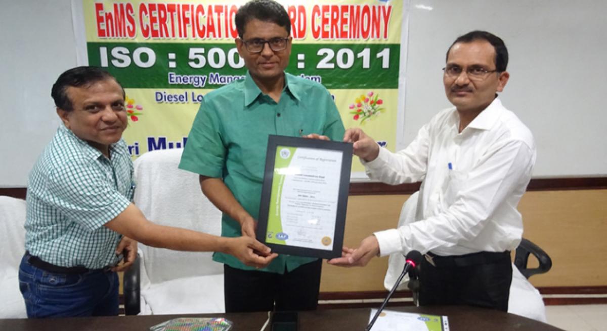 Vizag Diesel Loco Shed bags ISO certification