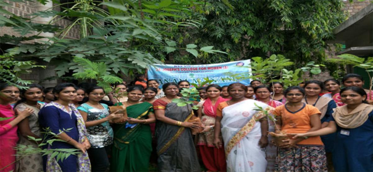 St Joseph College students launch mass plantation drive