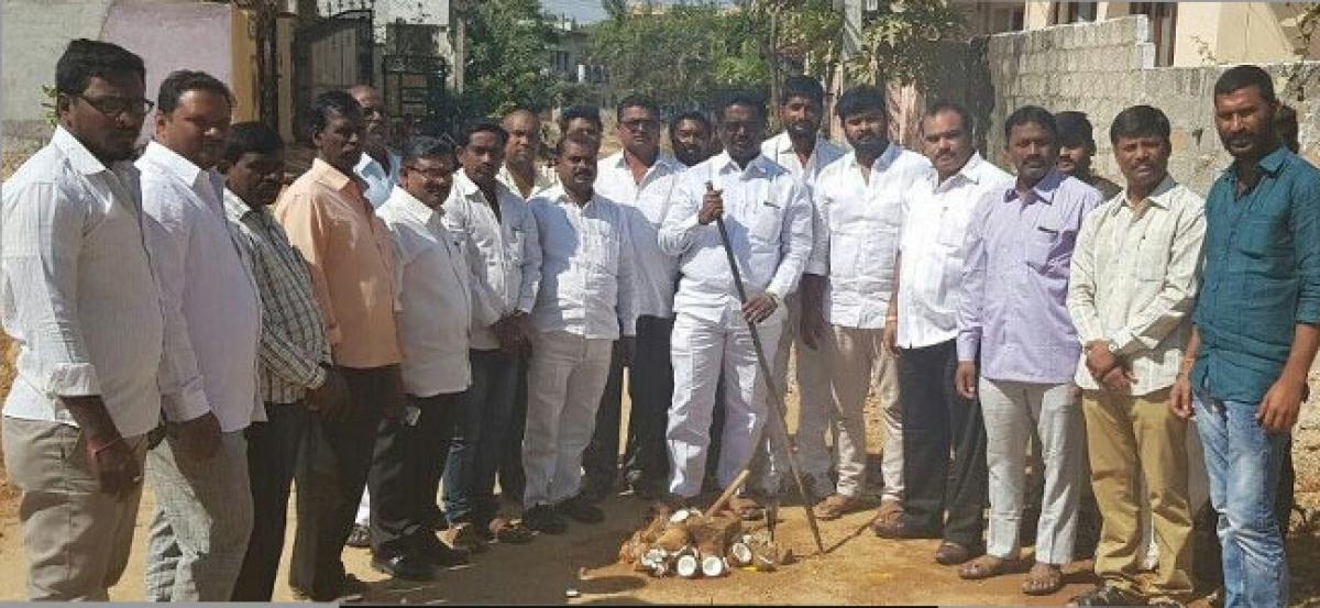 Foundation laid for CC Road