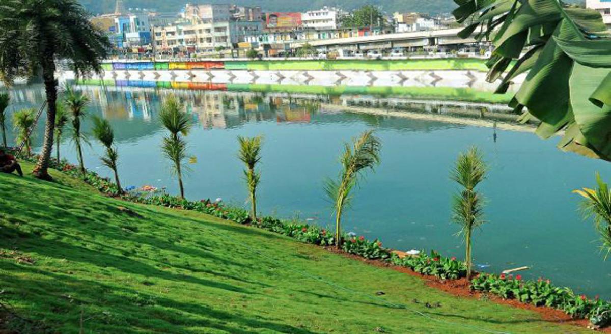 Vijayawada canal bunds turning into walking tracks, parks