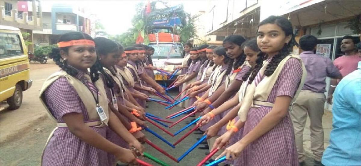 Students celebrate Ganesh immersion