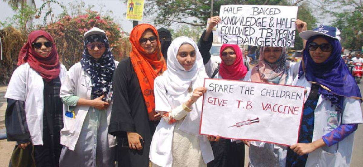 Shadan students take out awareness rally