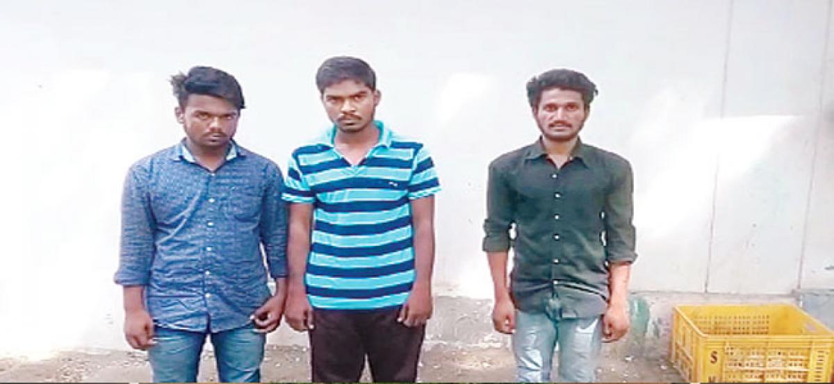 3 youth held for molesting girl