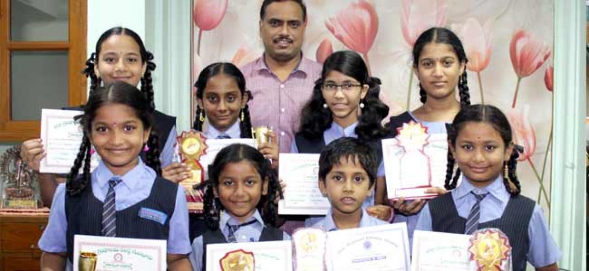 Bhashyam students excel in competitions