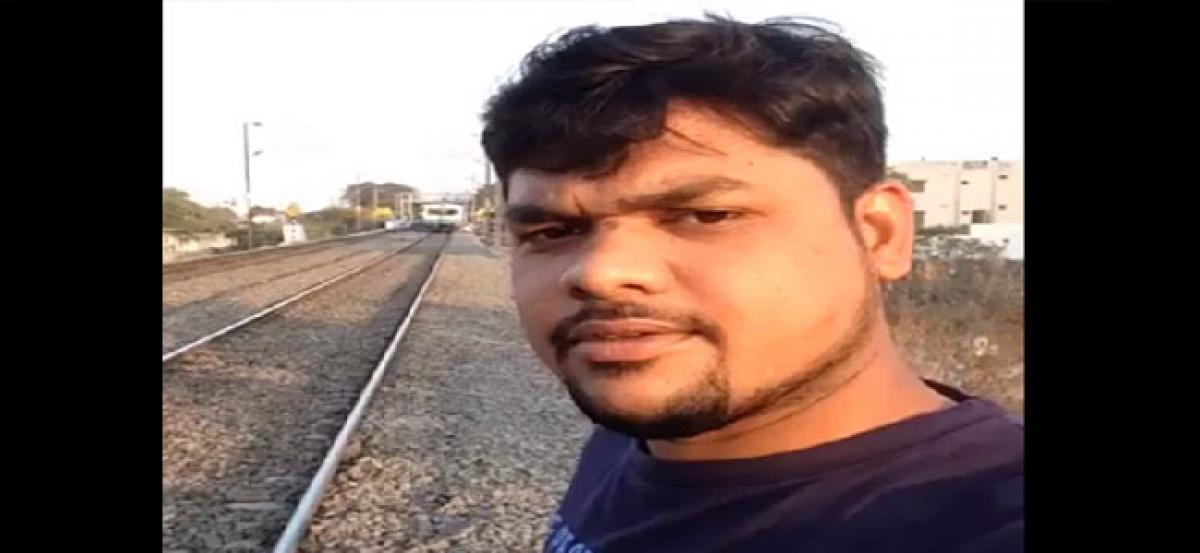 Youngster’s selfie video at railway tracks leaves him injured