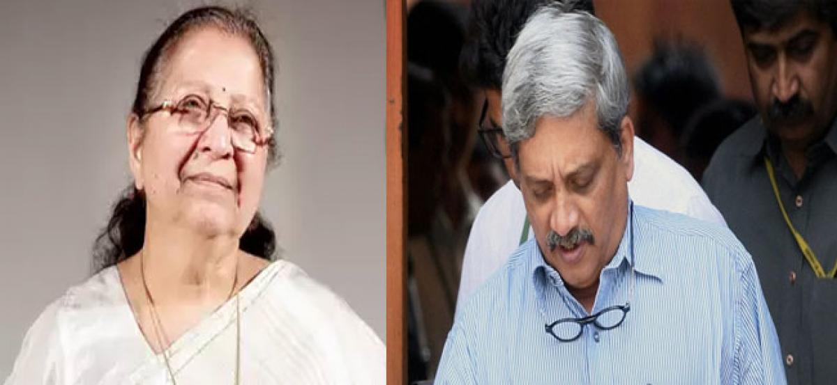 Lok Sabha speaker Sumitra Mahajan air dashes to Mumbai to call on ailing Manohar Parrikar