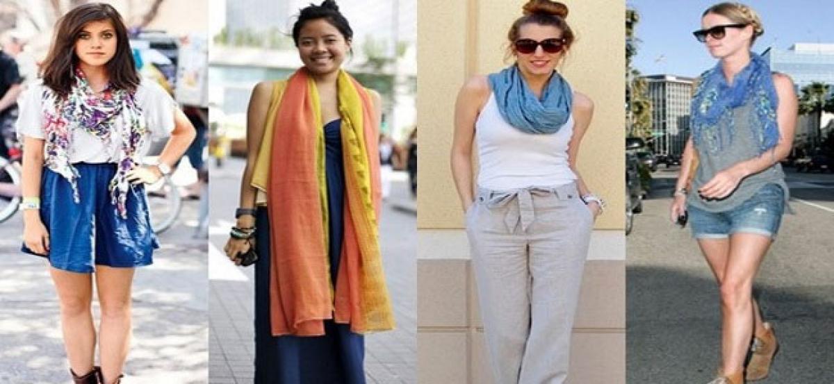 How to style scarves this summer