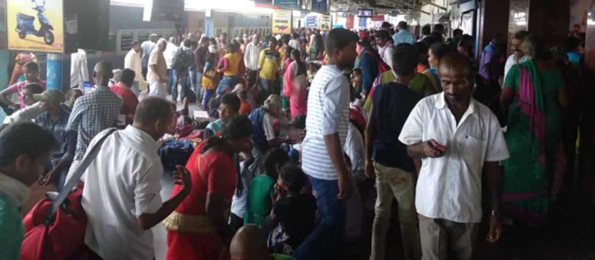 Summer rush chokes Tirupati railway station