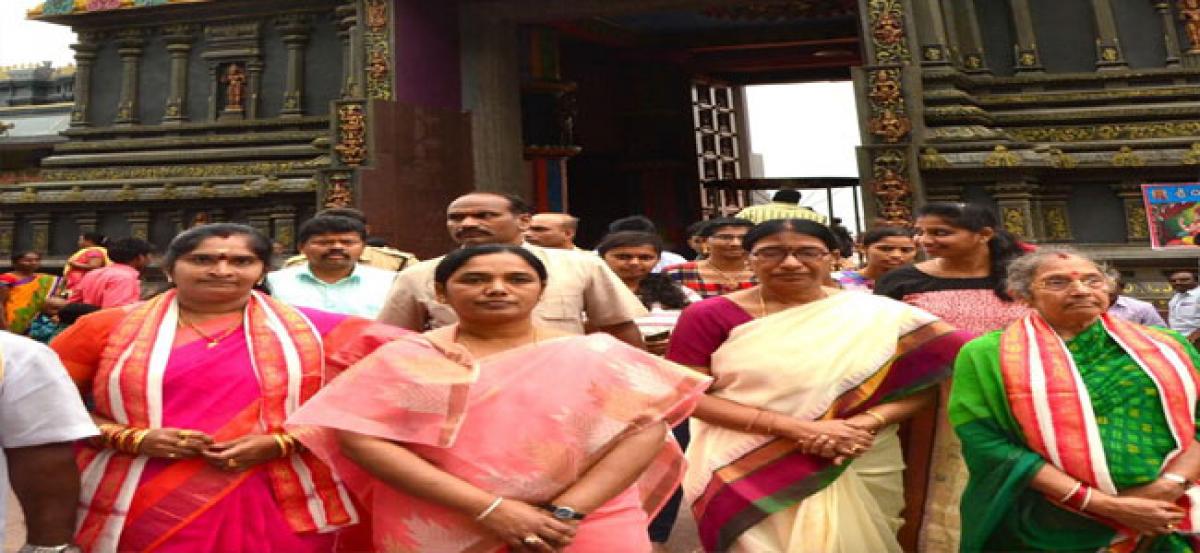 Works will be speeded up at Durga temple: Sunitha