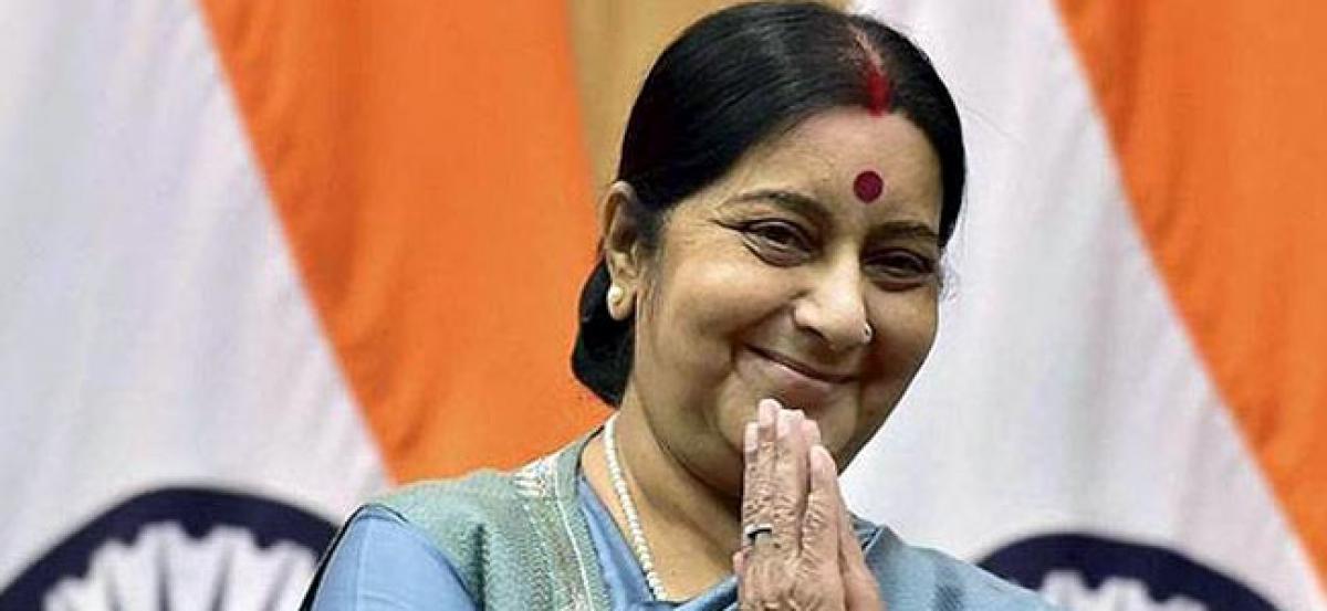 Sushma gifts medical visas to Pak patients on Diwali