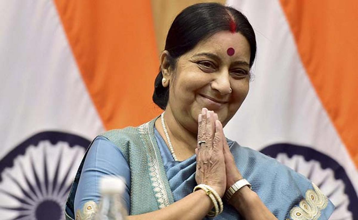 Sushma Swaraj Arrives In Bangladesh, Will Review Bilateral Ties