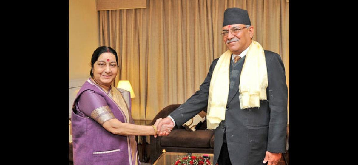 Sushma Swaraj, Nepalese leaders discuss ways to enhance bilateral ties