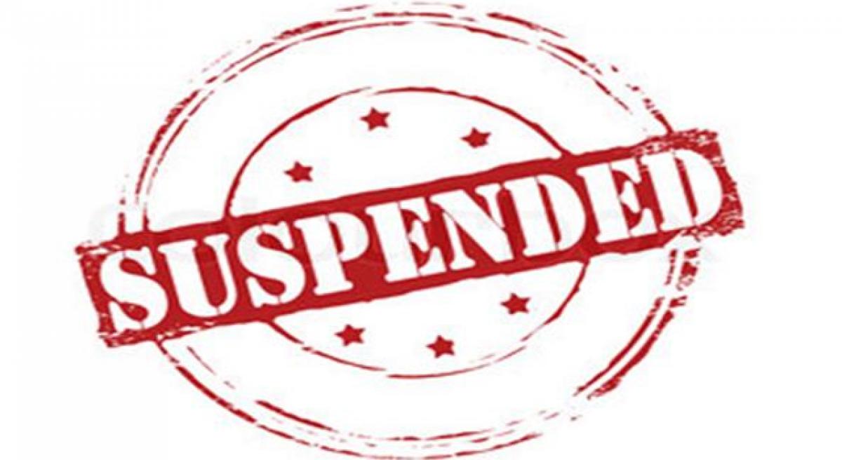 3 corporators suspended for a day