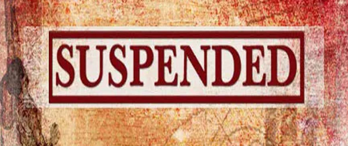 7 officials suspended