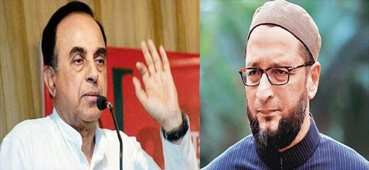 Swamy tells Owaisi to count number of Muslims joining terror outfits