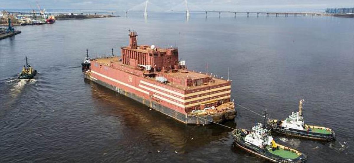 Worlds first floating nuclear plant on maiden voyage