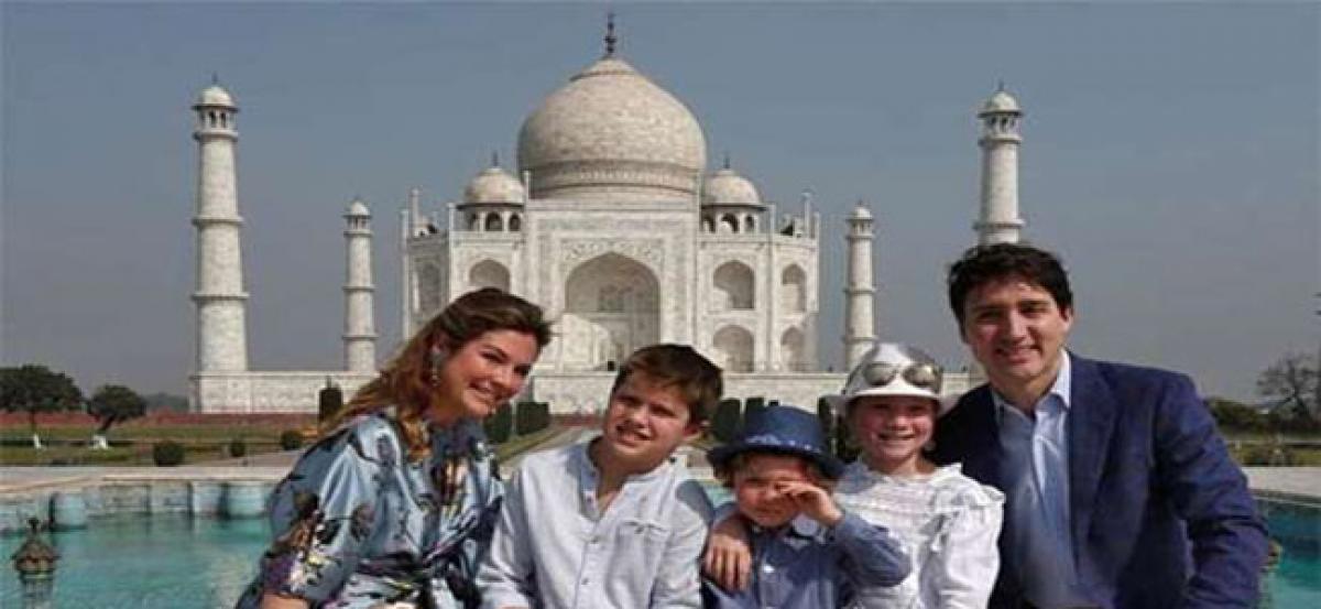 Justin Trudeau, family visit Taj Mahal