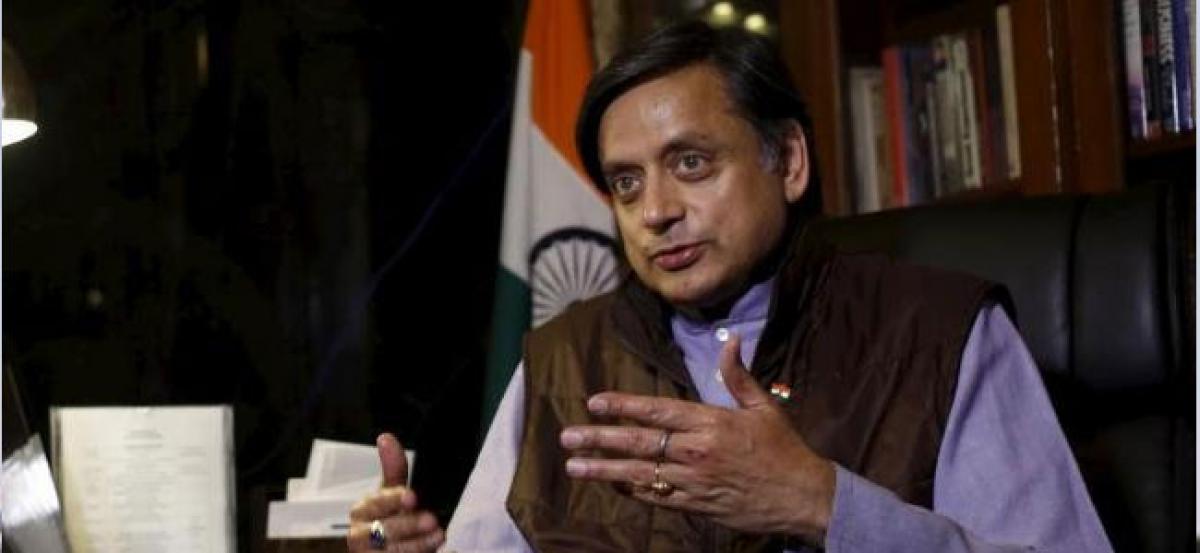 Tharoor accuses BJP of vandalising his office