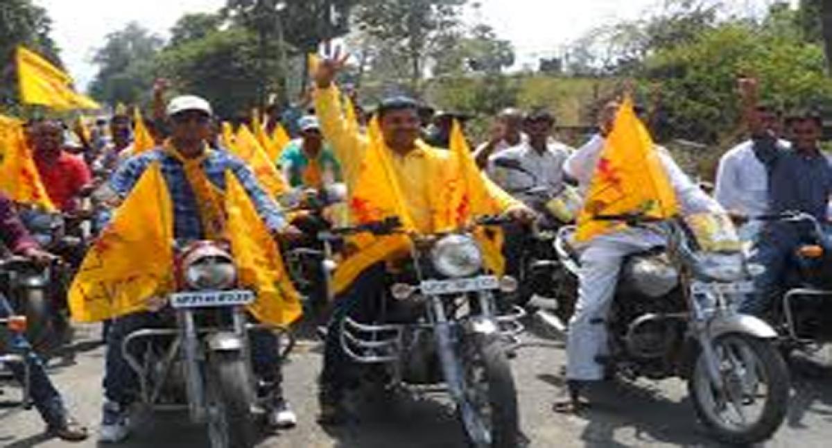 TDP to take out bike rallies