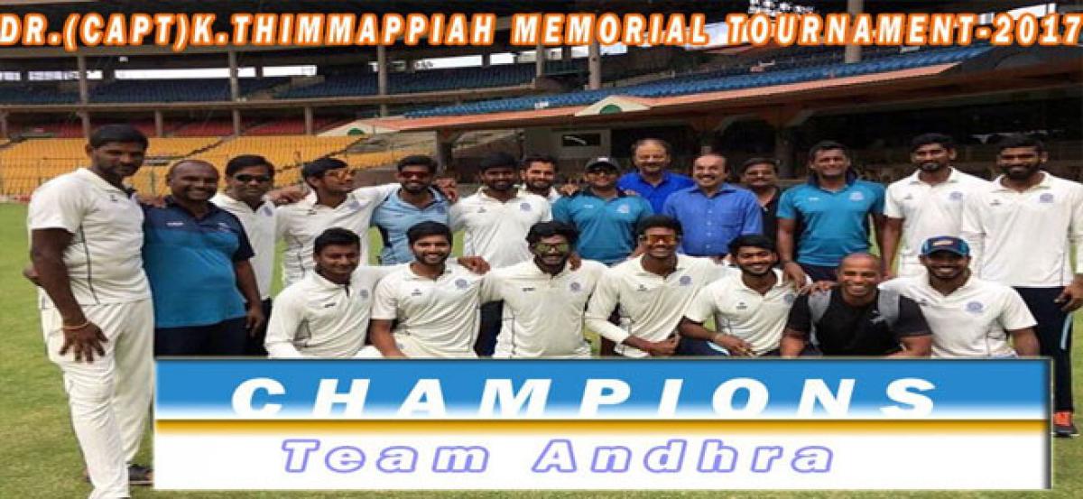 Andhra Cricket Association Clinch Maiden National Championship