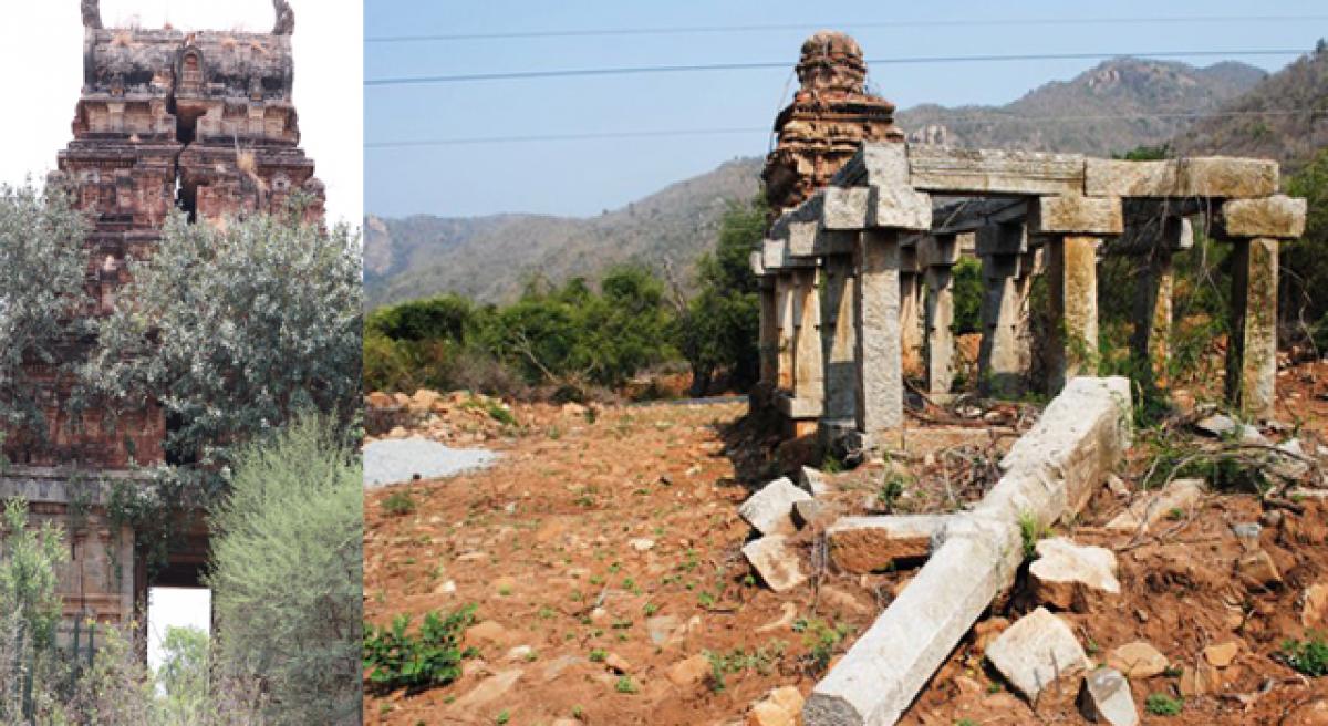 Decaying temple monuments crying for attention