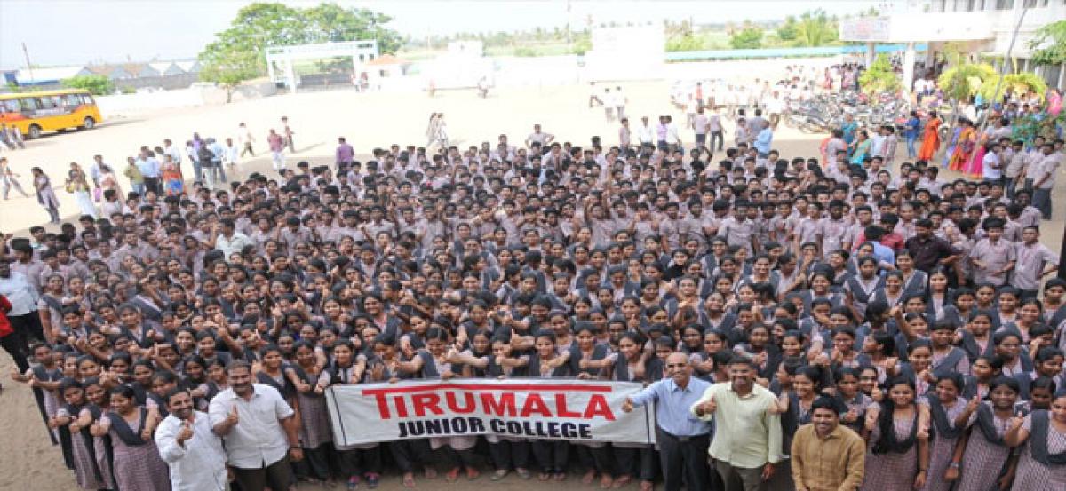 Tirumala students achieve many ranks