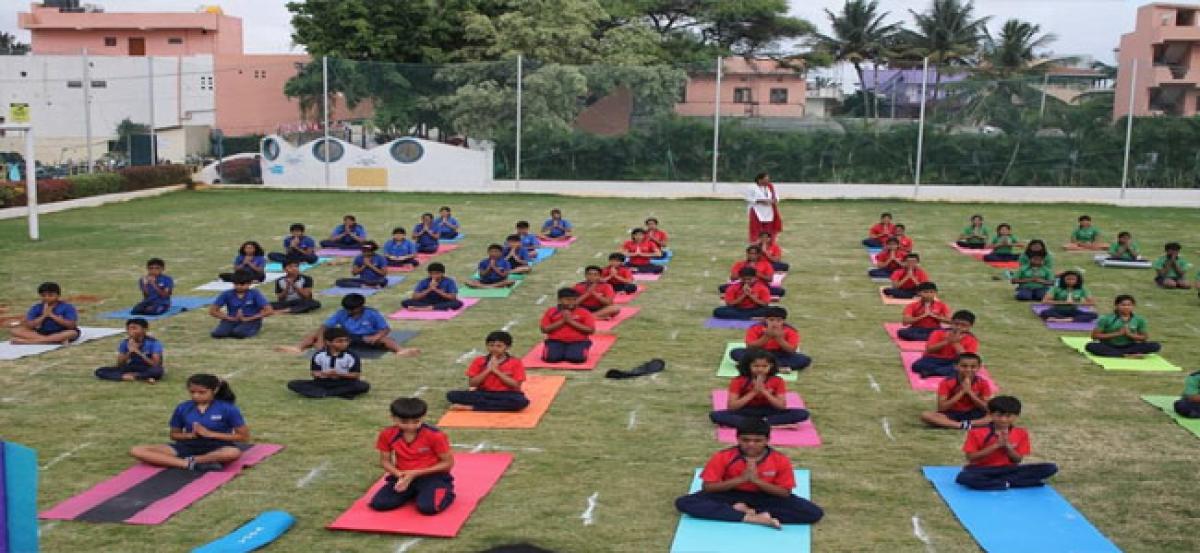 Trio World School celebrates ‘International Yoga Day’