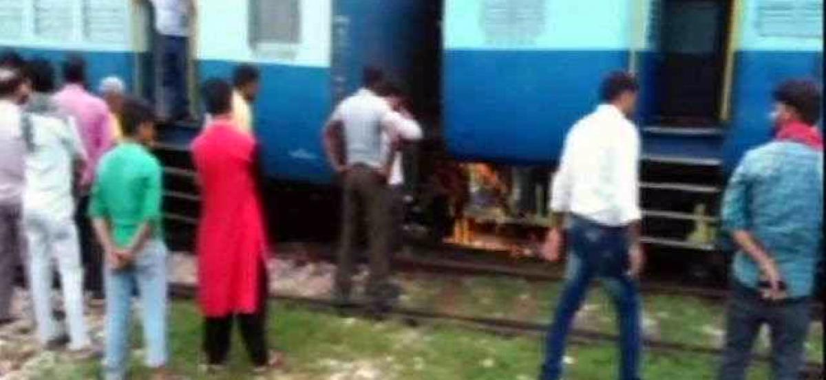 Two coaches of an empty Agra-Gwalior Passenger train derail in Agra