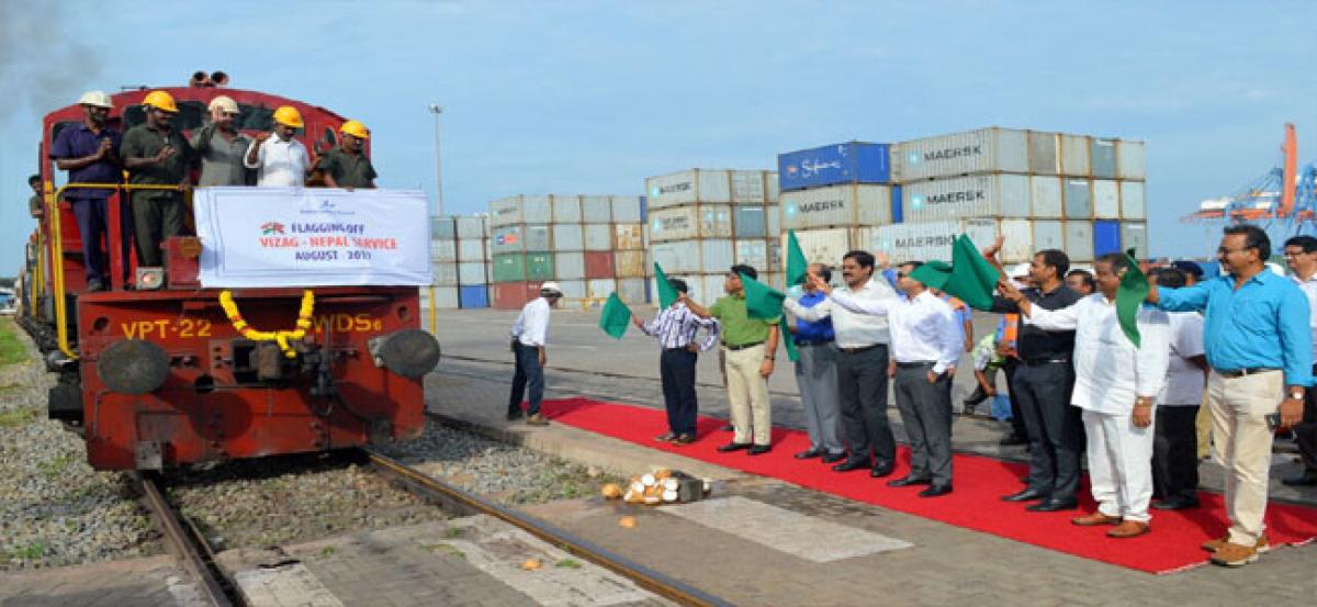 Nepal-bound container train flagged off