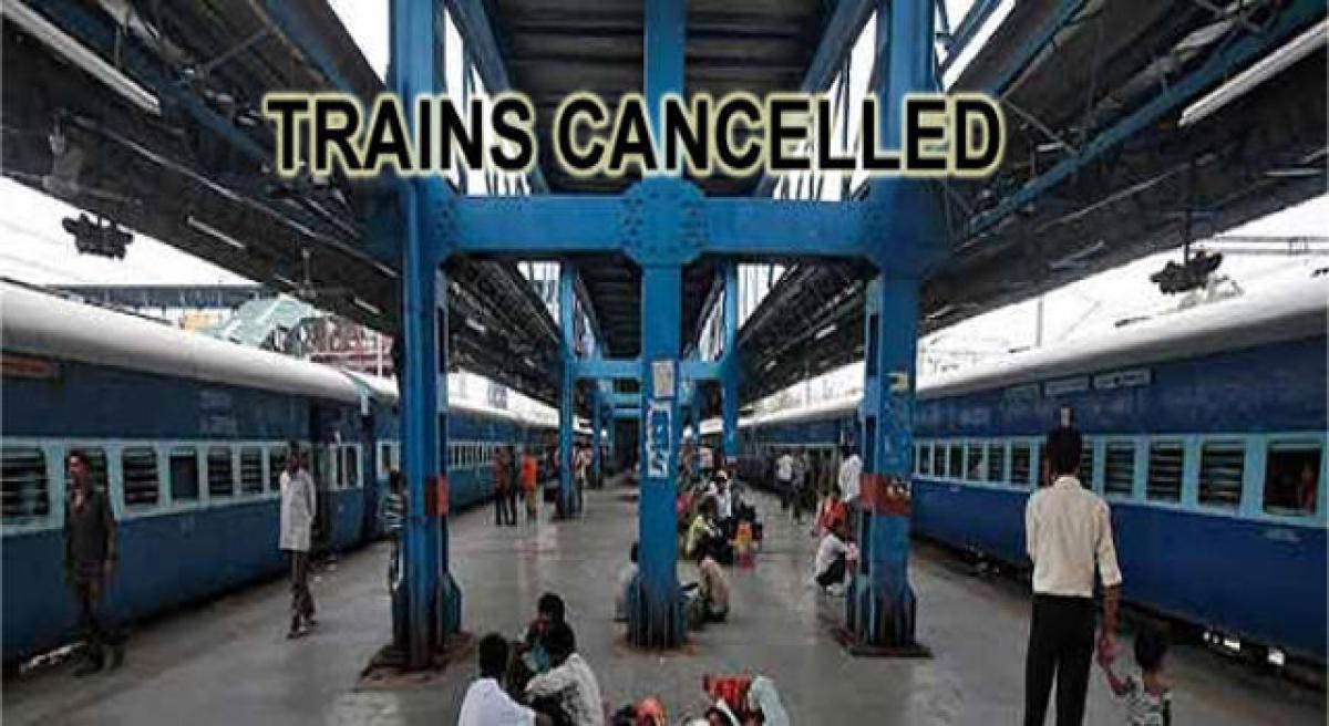 Trains cancelled