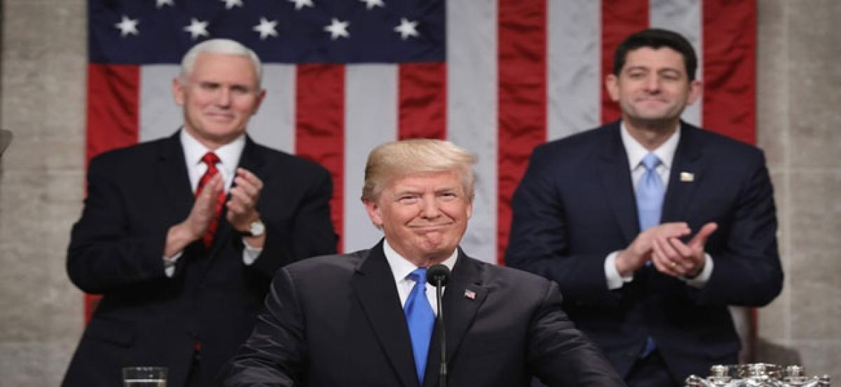 Trump hails new American moment in State of Union address