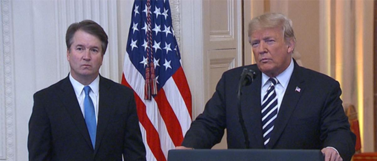 Trump apologises to Kavanaugh on behalf of nation