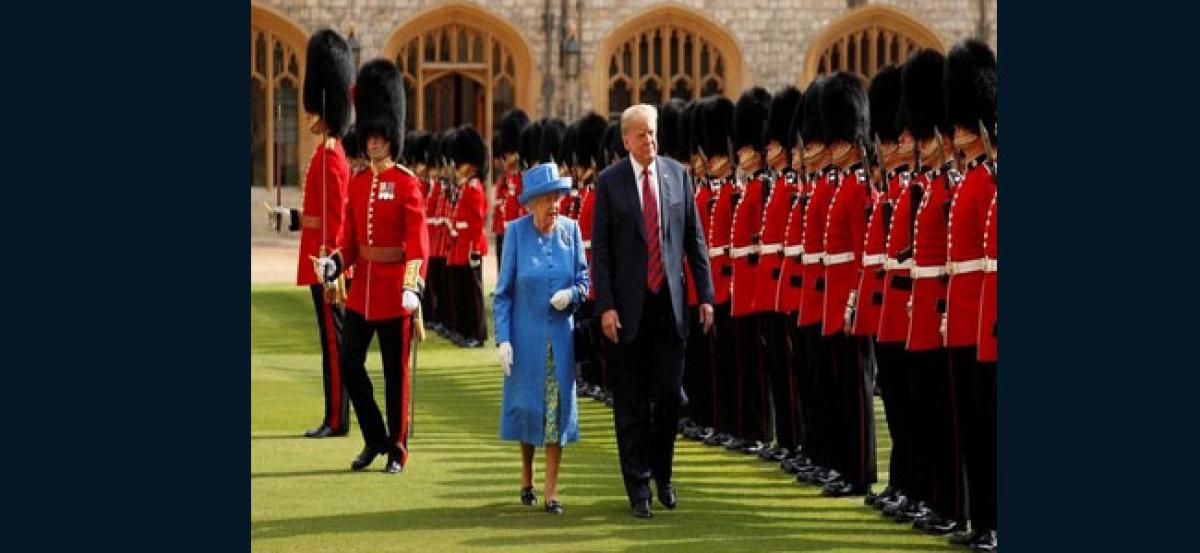 Donald, Melania Trump meet the Queen