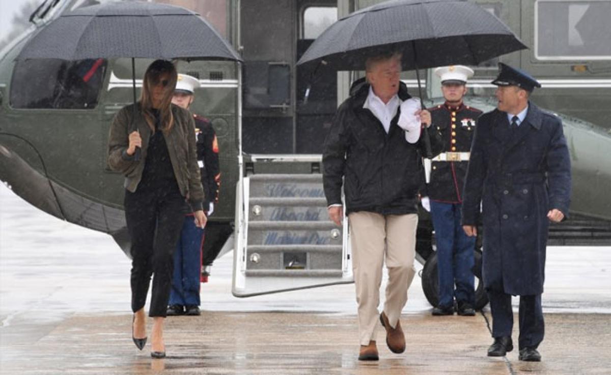 Melania Trump trolled for her footwear choice as she travelled to Texas