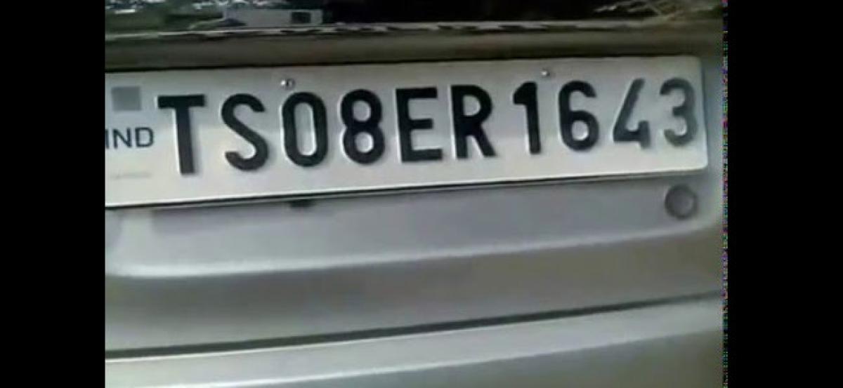 KCRs convoy number plates being misused in Hyderabad