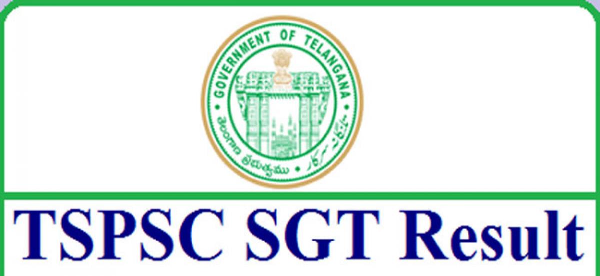 TSPSC releases SGT results 2018