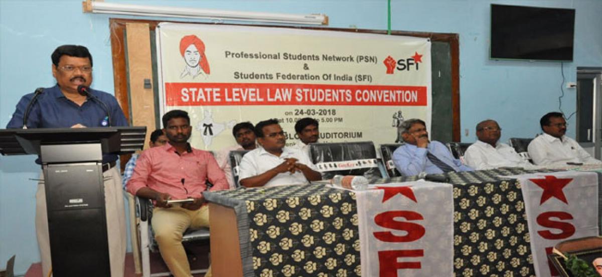 Upgrade knowledge in legal aspects, law students advised