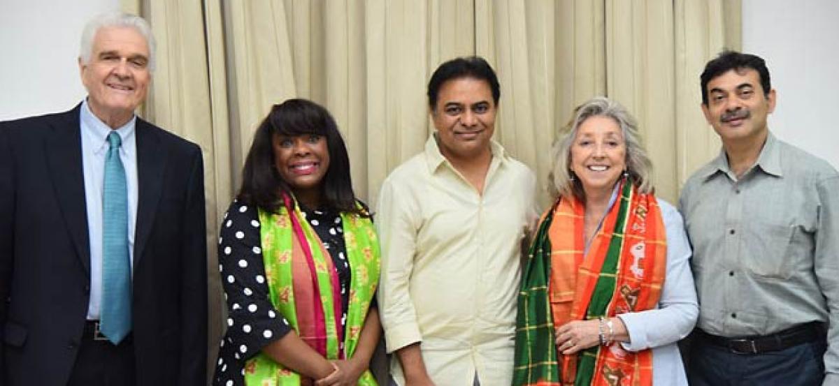 US Congresswomen meet KTR, visit T-Hub, Aerospace City