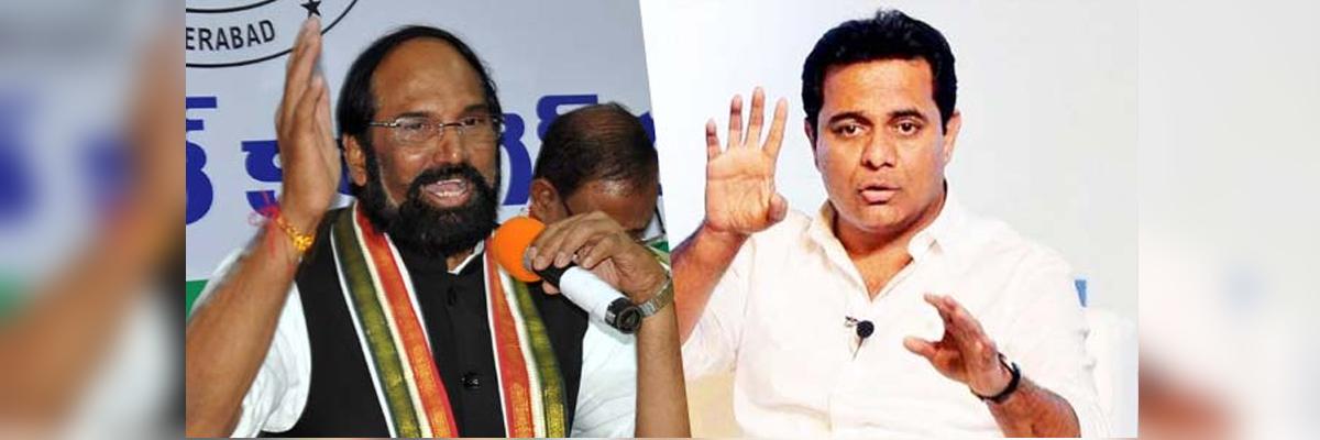 Telangana Assembly Elections 2018 :  Uttam fitting reply to KTR over his comments on Congress