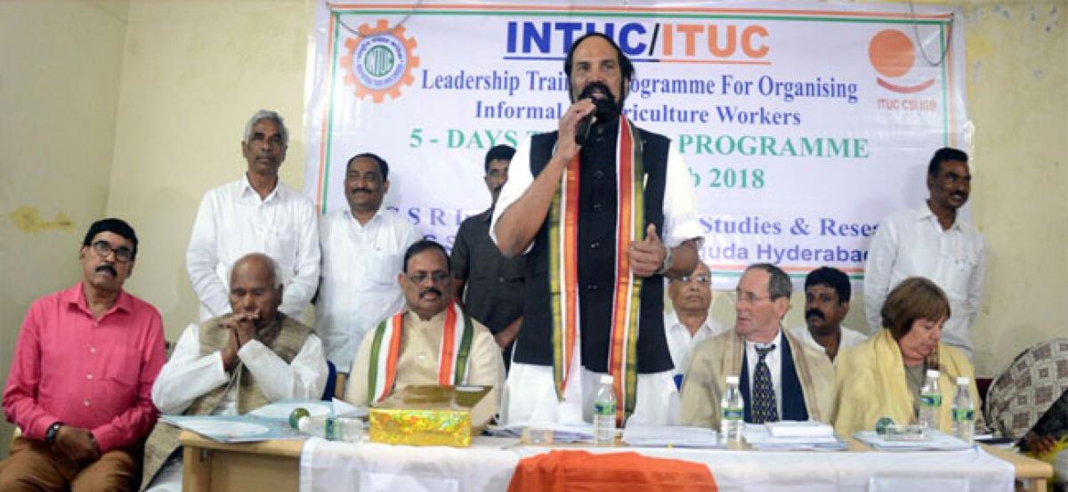 Centre, State govt nullifying MGNREGS: Uttam