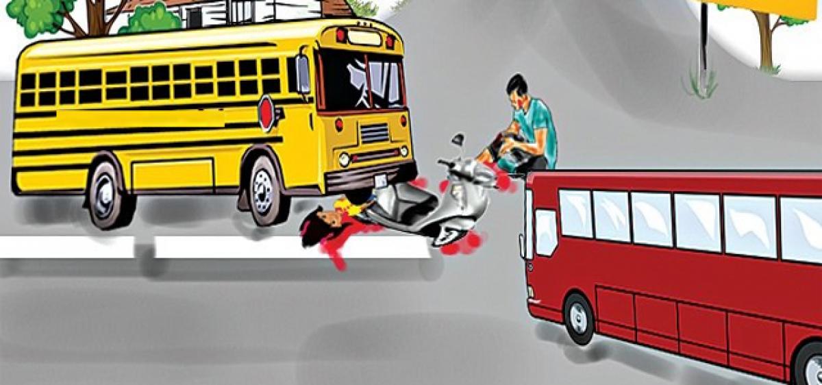 bus accident cartoon