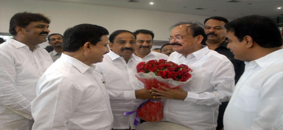 Movers and shakers greet Venkaiah