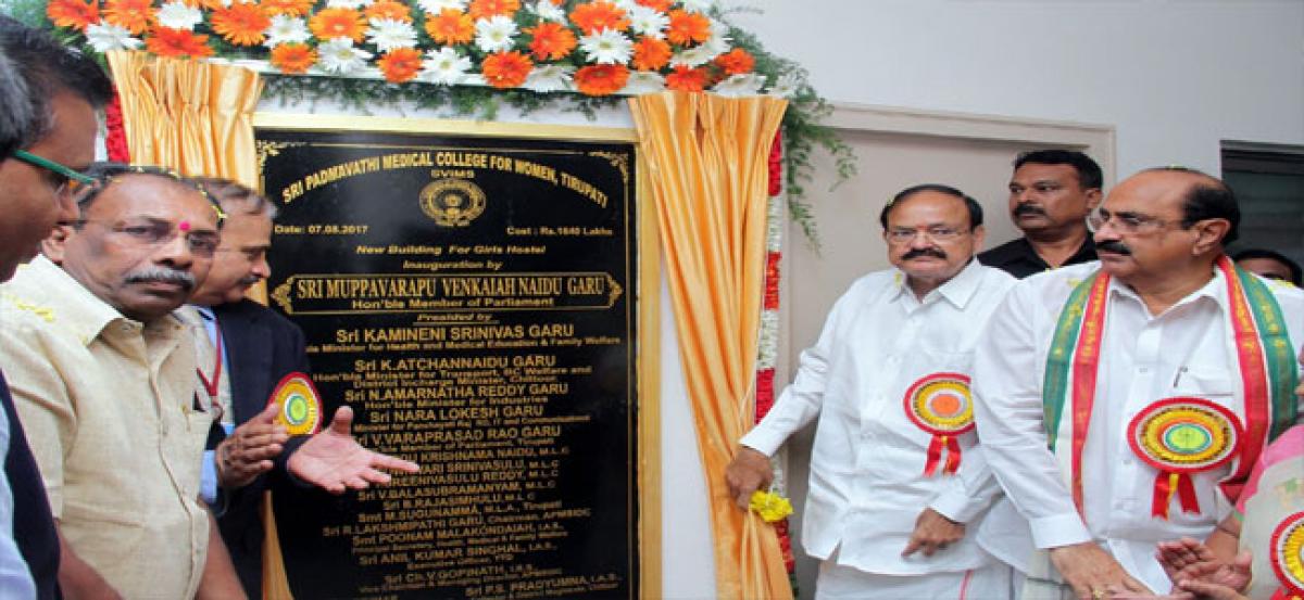 Take up development as a mission: Venkaiah