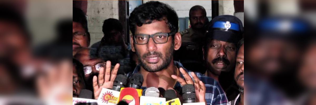 Actor-cum-producer Vishal detained by police